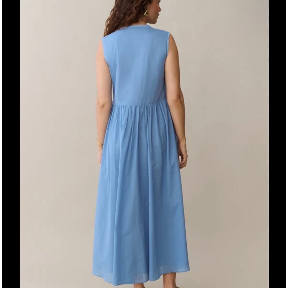 New Kourt blue Sonnet dress size M 100% cotton $172 - Picture 2 of 6